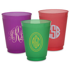 Design Your Own Monogram Colored Shatterproof Cups