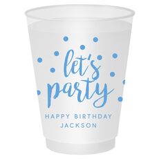Confetti Dots Let's Party Shatterproof Cups