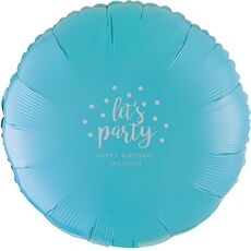 Confetti Dots Let's Party Mylar Balloons