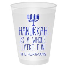 Latke Fun Hanukkah Shatterproof Cups