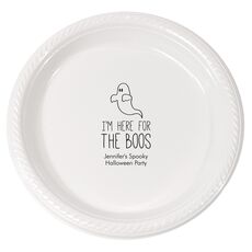 I'm Here For The Boos Plastic Plates