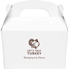 Let's Talk Turkey Gable Favor Boxes