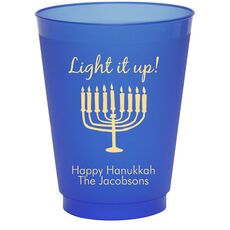 Light It Up Menorah Colored Shatterproof Cups