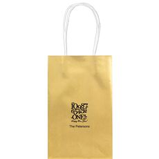 New Year's Countdown Medium Twisted Handled Bags