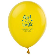 Oy To The World Latex Balloons