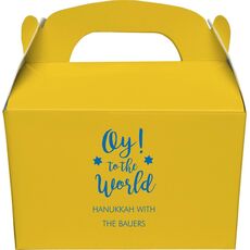 Oy To The World Gable Favor Boxes