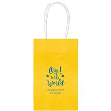 Oy To The World Medium Twisted Handled Bags