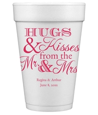 Hugs and Kisses Styrofoam Cups