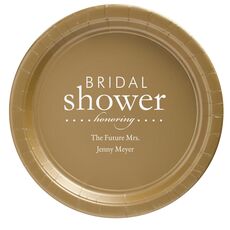 Bridal Shower Honoring Paper Plates