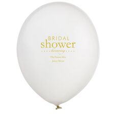 Bridal Shower Honoring Latex Balloons