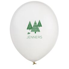 Modern Trees Latex Balloons