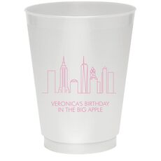 New York City Skyline Colored Shatterproof Cups