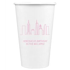 New York City Skyline Paper Coffee Cups