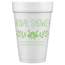 Bridal Shower Swag Styrofoam Cups