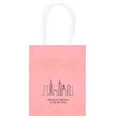 New York City Skyline Mini Twisted Handled Bags