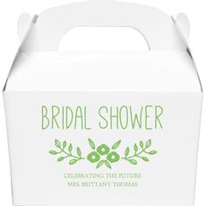 Bridal Shower Swag Gable Favor Boxes