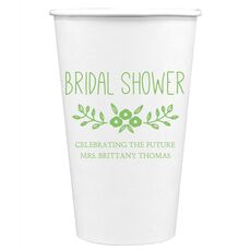 Bridal Shower Swag Paper Coffee Cups