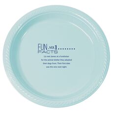 Just the Fun Facts Plastic Plates