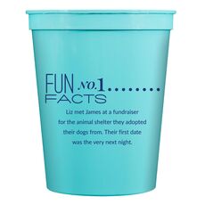 Just the Fun Facts Stadium Cups