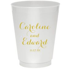 Darling Script Colored Shatterproof Cups