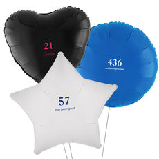 Design Your Own Big Number Mylar Balloons