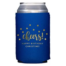 Confetti Dots Cheers Collapsible Koozies