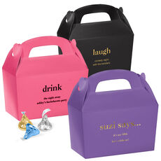 Design Your Own Big Word Gable Favor Boxes