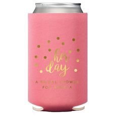 Confetti Dots Her Day Collapsible Koozies