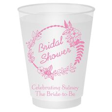 Bridal Shower Wreath Shatterproof Cups