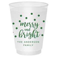 Confetti Dots Merry and Bright Shatterproof Cups