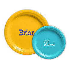 Design Your Own Big Name Paper Plates