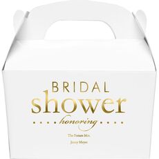 Bridal Shower Honoring Gable Favor Boxes