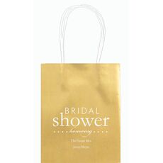 Bridal Shower Honoring Mini Twisted Handled Bags