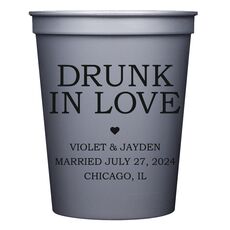 Drunk in Love Heart Stadium Cups