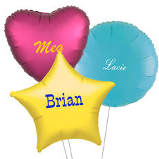 Design Your Own Big Name Mylar Balloons
