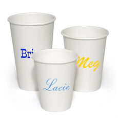 Design Your Own Big Name Paper Coffee Cups