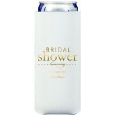 Bridal Shower Honoring Collapsible Slim Koozies