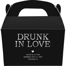 Drunk in Love Heart Gable Favor Boxes