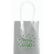 Confetti Dots Merry and Bright Mini Twisted Handled Bags