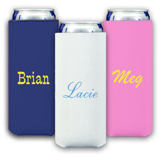 Design Your Own Big Name Collapsible Slim Koozies