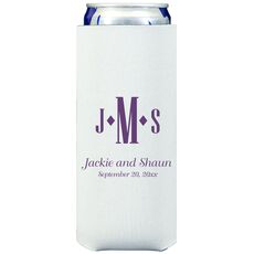 Condensed Monogram with Text Collapsible Slim Huggers