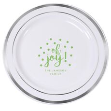 Confetti Dots Oh Joy Premium Banded Plastic Plates