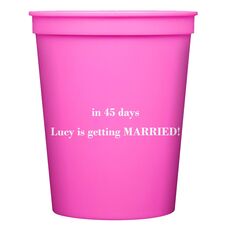Counting the Number of Days Stadium Cups