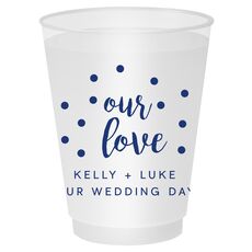 Confetti Dots Our Love Shatterproof Cups
