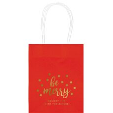 Confetti Dots Be Merry Mini Twisted Handled Bags