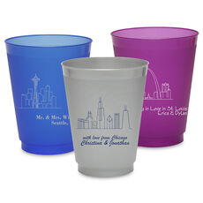 Design Your Own Skyline Colored Shatterproof Cups