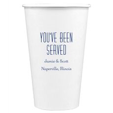You've Been Served Paper Coffee Cups