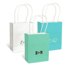Large Initials Mini Twisted Handled Bags
