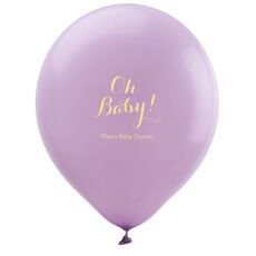 Elegant Oh Baby Latex Balloons