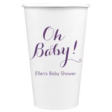 Elegant Oh Baby Paper Coffee Cups